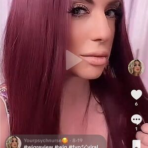 Chic Burgundy Wig for Women